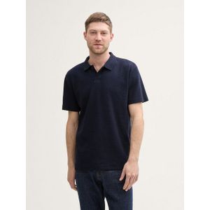 TOM TAILOR Poloshirt Ripp Poloshirt mit Stretch-Anteil