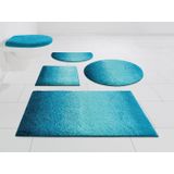 Grund Badematte Mistral, Höhe 20 mm, rutschhemmend beschichtet, fußbodenheizungsgeeignet, Kunstfaser, rechteckig, meliertes Design, Ombré-Look, auch als 3 teiliges Set, Made in Europe