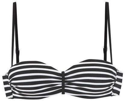 Venice Beach Bandeau-Bikini-Top Summer, Im Streifendesign