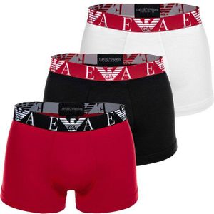 Emporio Armani Boxer Herren Boxershort 3er Pack Baumwolle BOLD MONOGRAM (Packung, 3er Pack)