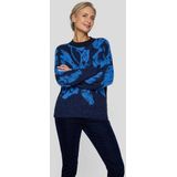 Rabe Strickpullover Rabe Pullover mit floralem Jacquardmuster