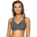 Viania Soft-BH 184460 (1-tlg) ohne Bügel Serie Helga Komfortträger vorgeformte Cups Grau