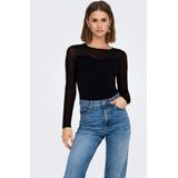 ONLY Spitzenshirt ONLSABINA L/S O-NECK MIX TOP BOX JRS