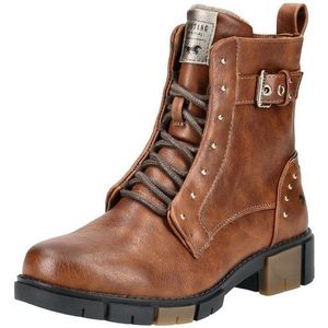 MUSTANG Stiefelette Lederimitat Schnürstiefelette
