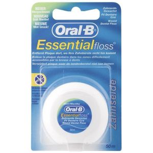Oral-B Zahnseide 4x Oral B Essential Floss gewachst mit Minzgeschmack 4x 50m