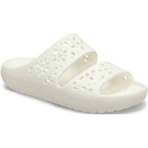 Crocs Classic Floral Cut Out Sandal Badepantolette, Sandale, Sommerschuh, Pool Slides mit genoppter Innensohle