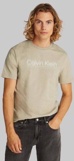 Calvin Klein T-Shirt CP-DOUBLE LOGO T-SHIRT mit großem Logoschriftzug