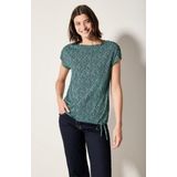 CECIL T-Shirt mit Tunnelzug am Saum