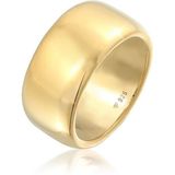 Elli Premium Fingerring Breit Schlicht Bandring Trend 925 Sterling Silber