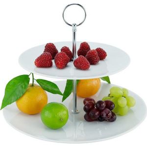 CreaTable Etagere, Porzellan, zum Servieren und Präsentieren, weiß