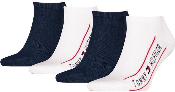 Tommy Hilfiger Socken TH MEN SNEAKER 4P TH LOGO ECOM (4-Paar) mit sportlichem Logodetail