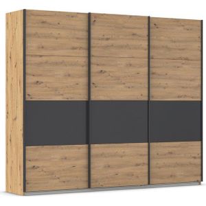 rauch Schwebetürenschrank Schwebetürenschrank Kleiderschrank Schrank Garderobe CORTONA inkl. Inneneinteilung, 2 Stoffboxen und zusätzlichen Einlegeböden