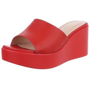 Ital-Design Wedge-Sandalen für Damen – Elegante Freizeitschuhe Plateausandaletten (89368436) Keilabsatz/Wedge Keilsandaletten in Rot