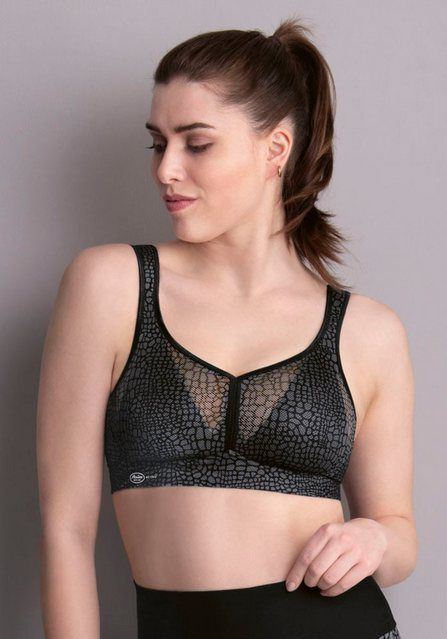 Anita Active Sport-BH Air Control Delta Pad doppellagige Cups, Powertüll im Rücken, Schale schmal geschnitten