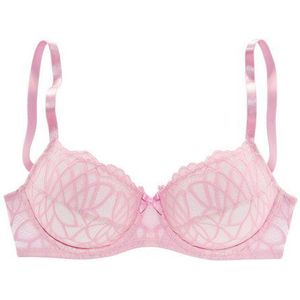 LASCANA Bügel-BH Cara mit femininer Spitze, anteilig aus recyceltem Material, Dessous