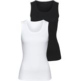 Vivance Tanktop aus weichem Rippen-Jersey (2er-Pack)