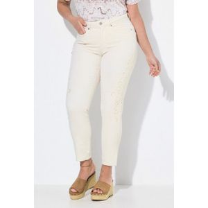 MIAMODA Regular-fit-Jeans Skinny-Jeans Slim Fit Stickerei 5-Pocket