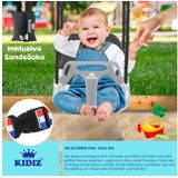 KIDIZ Einzelschaukel, mit Gestell 3-in-1 Kinderschaukel mit Metallständer höhenverstellbar
