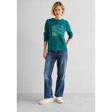 Cecil Langarmshirt aus Baumwolle mit Stretchante