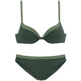 JETTE Push-Up-Bikini mit glitzernden Einsätzen