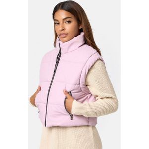 Worldclassca Steppweste Worldclassca Damen Kurze Steppweste Winter aus Kunstleder S-L