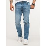 Lorenzo Loren Regular-fit-Jeans Herren Jeans Stretch Blau LL-4001