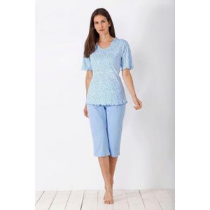 Hajo 5-Pocket-Hose Damen Capri-Schlafanzug, Premium Cotton