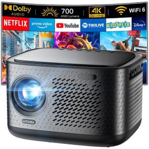Ultimea Apollo P50 Smart Serie Linux mit Netflix LCD-Beamer (28000 lm, 1920 x 1080 px, Dolby Audio, 700 ANSI Full HD Projektor für Heimkino)