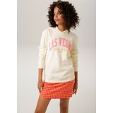Aniston CASUAL Sweatshirt mit aufgestickter "LAS VEGAS"-Applikation