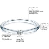Trilani Silberring Verlobungsring aus 925 Sterling Silber, mit Zirkonia