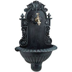 relaxdays Gartenbrunnen Wandbrunnen Antik