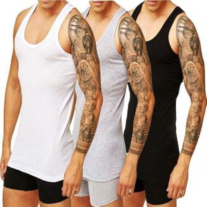 DDOnlineShop Unterhemd Tank-Top Achselshirt Herren Feinripp Schwarz -Weiß- Grau (Packung,Set,Spar-Set, 4-St., 4er Pack) M L XL XXL XXXL Premium Qualität (Bakis)