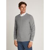 Tommy Hilfiger Strickpullover HERRINGBONE STRUCTURE C NK mit Zopfmuster
