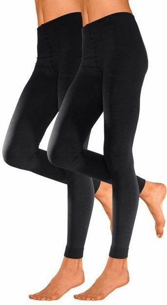 Lavana Thermoleggings (2er-Pack) innen leicht angeraut