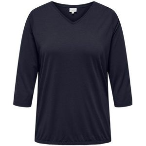 ONLY CARMAKOMA 3/4-Arm-Shirt CARCARLINNE V-NECK 3/4 TOP JRS BF