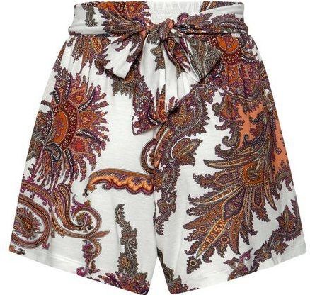 LASCANA Strandshorts mit Bindeband und Paisleydruck, elastischer Bund, kurze Hose