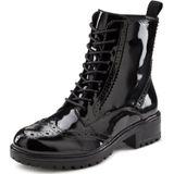 LASCANA Schnürboots Schnürstiefelette, Ankle Boots, Leder, Schnüren & Reißverschluss