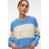 Vero Moda Rundhalspullover VMAGATE BLOCK LS O-NECK PULLOVER ENT Colorblock Design