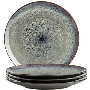 MÄSER Teller-Set Teona (4-tlg), 4 Personen, Steinzeug