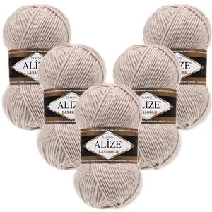 Alize 5 x ALIZE Lanagold Häkelwolle, 240 m, Handstrickgarn,Yarn,Strickgarn,Häkeln