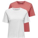 ONLY T-Shirt (2-tlg) Plain/ohne Details