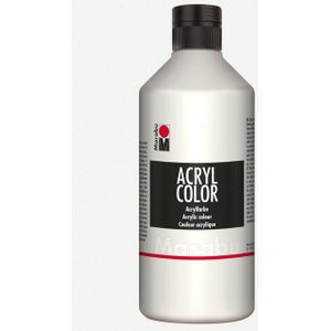 Marabu Acrylfarbe Marabu Acrylfarbe Acryl Color, 500 ml, weiß 070