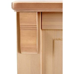 Home affaire Kleiderschrank Adele (4 Breiten: 92/130/169/207 H/T ca. 191/54 cm) aus massiver Kiefer,Spiegel beim 4-und 5-trg.Schrank, Innenausstattung