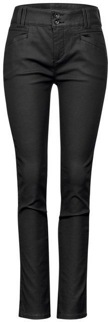 STREET ONE Lederimitathose Middle Waist