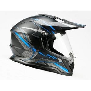 BNO Motorradhelm BNO Cross-3 Integralhelm, Crosshelm mit Visier, Visier Wechselbar, Schild Abnehmbar, volle ECE Prüfung
