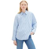 TOM TAILOR Denim Hemdbluse im Streifendesign und mit Stretch