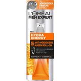 L'ORÉAL PARIS MEN EXPERT Augen-Roll-on Hydra Energy Anti-Müdigkeit, mit Active-Gel-Formel