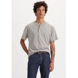 Levi's® Rundhalsshirt SS 4 BUTTON HENLEY mit Knopfleiste