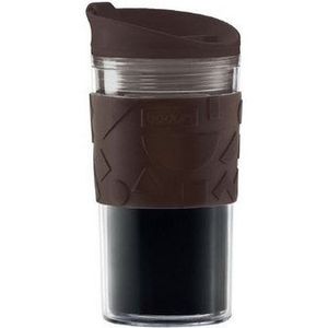 Bodum Becher Travel Mug, Reisebecher, aus Kunststoff und Silikon, 0,35 Liter