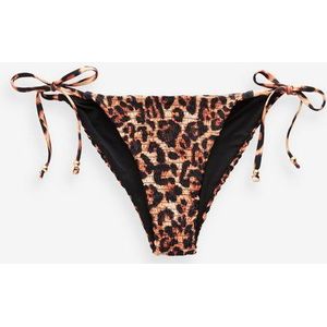 Next Bikini-Hose Gesmokte Bikinihose mit seitlichem Bindedetail (1-St)